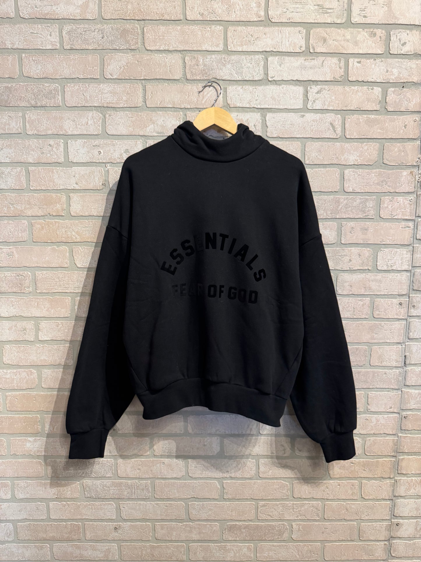 Black Essentials Hoodie S