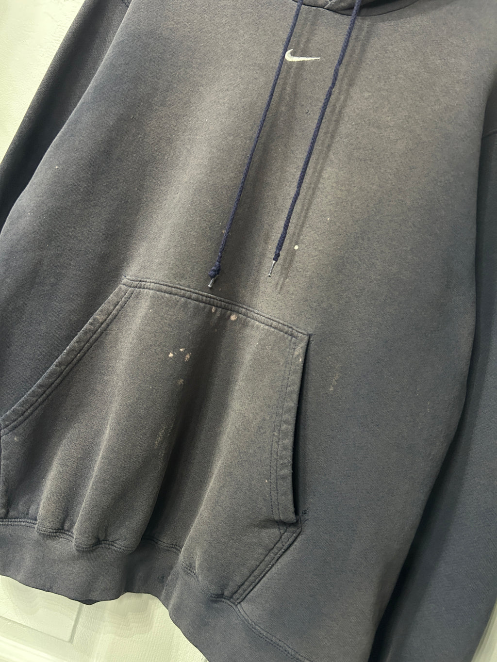 Vintaged Distressed Nike Center Check Hoodie XL