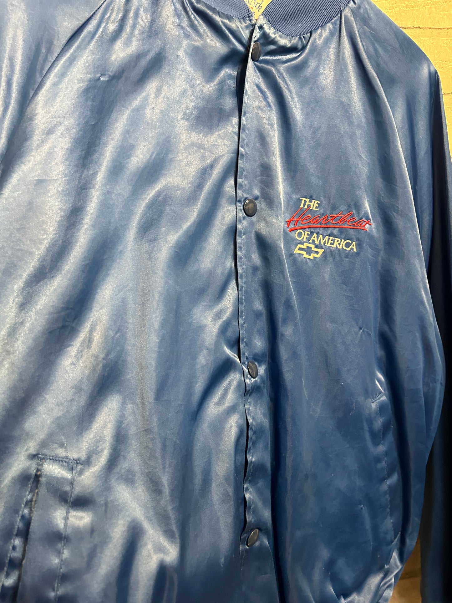 Vintage Chevy Satin Jacket L