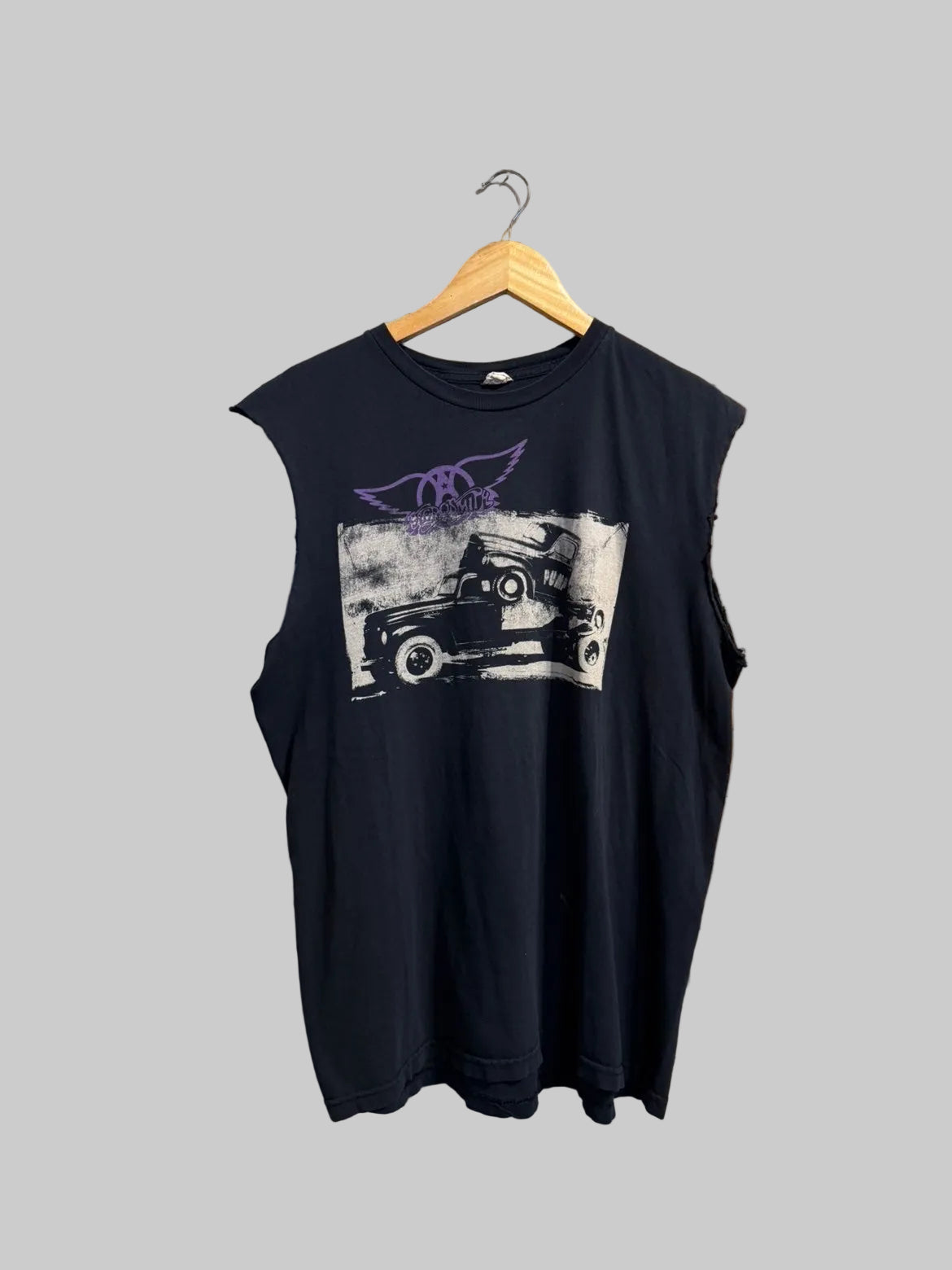 Vintage AeroSmith Cut Off Tee XL