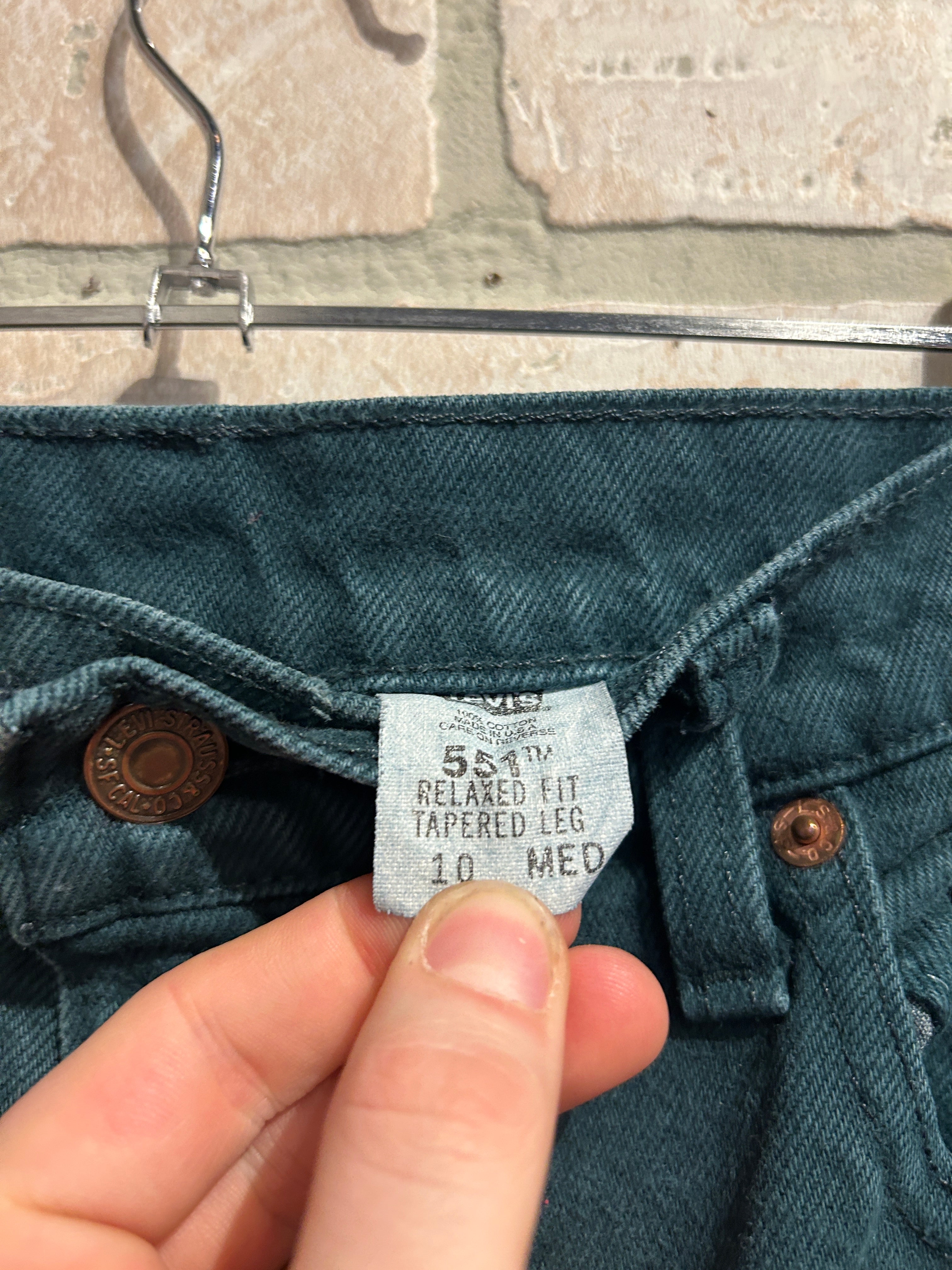 Vintage Green Levi’s Jeans 10