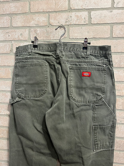 Olive Dickies Cargo Pants 38x32