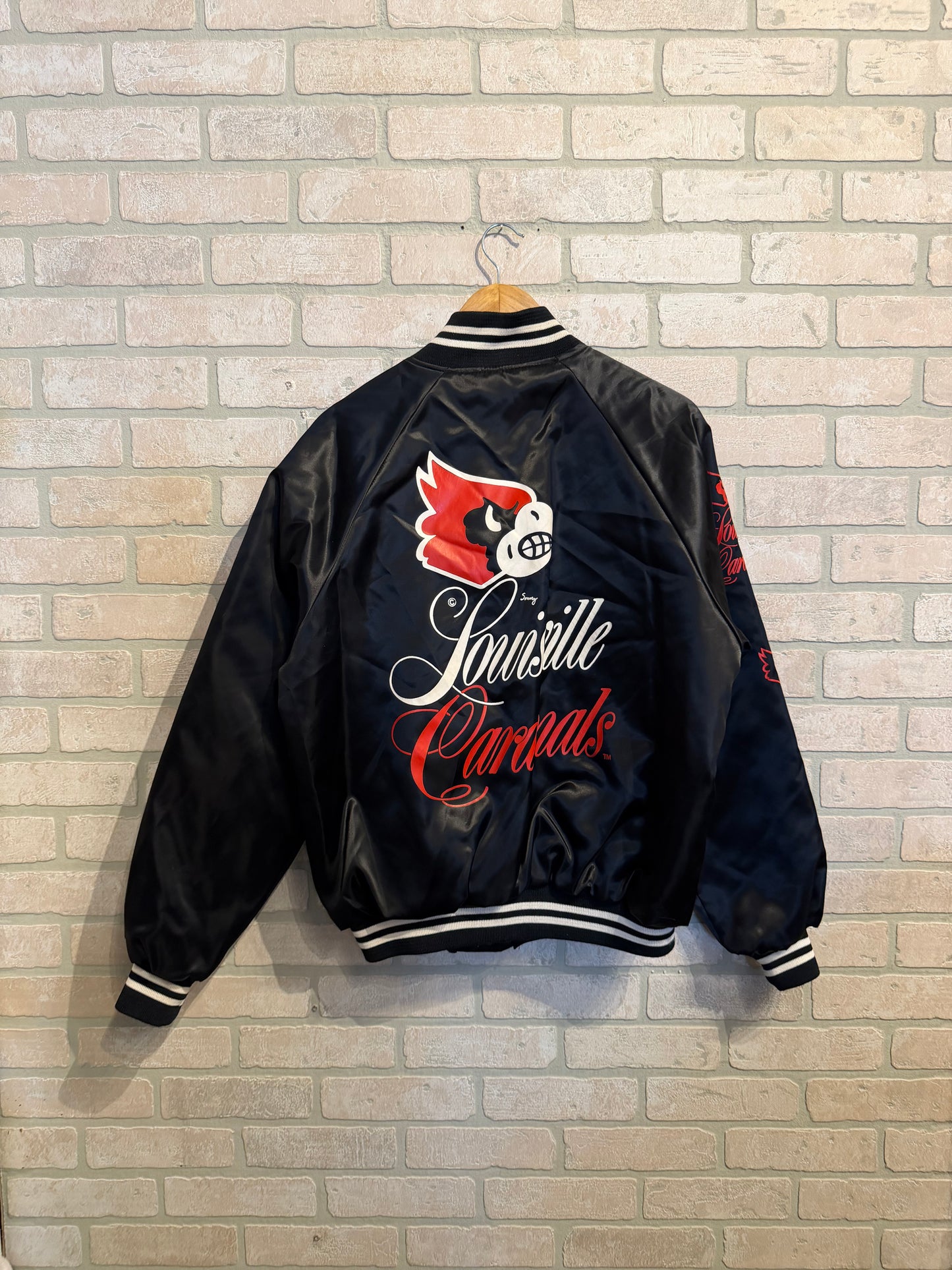 Vintage Louisville Cardinals Satin Jacket L