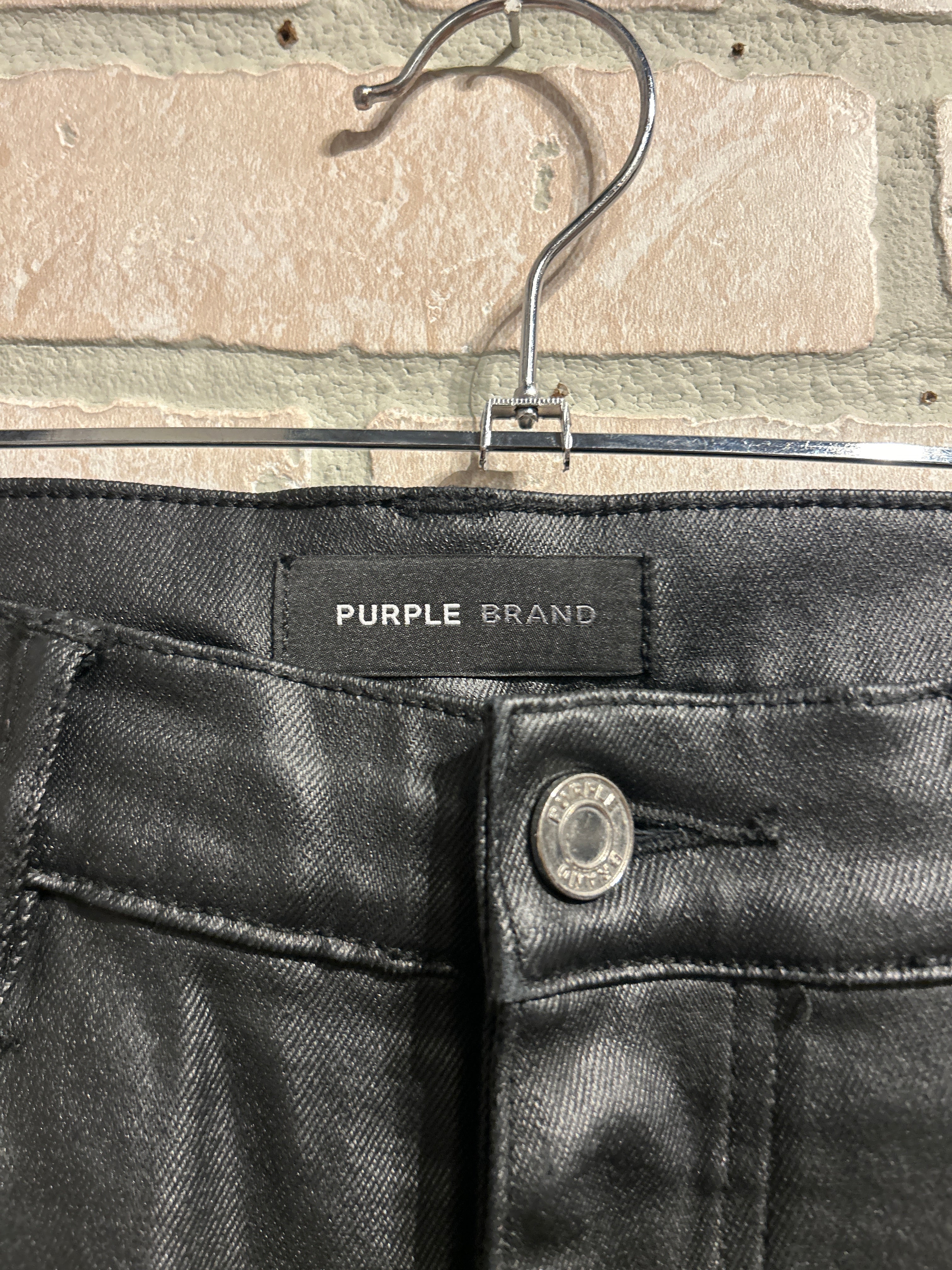 Purple Leather Pants 32