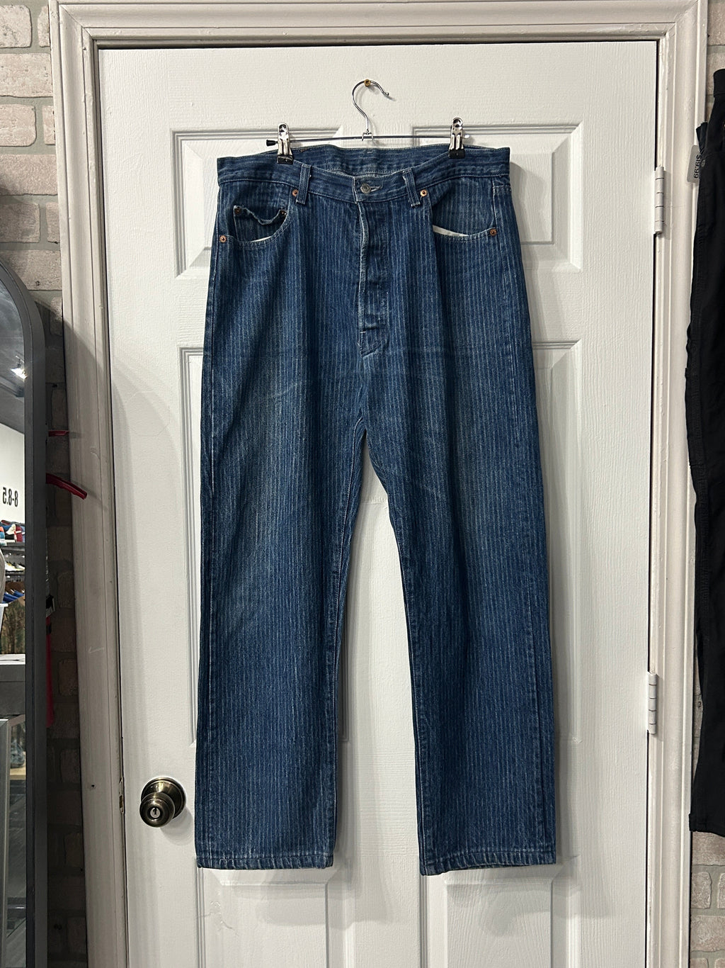 Vintage Pinstriped Levi Jeans 36x34