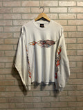 Vintage Harley Davidson Checkered Flame Longsleeve XL
