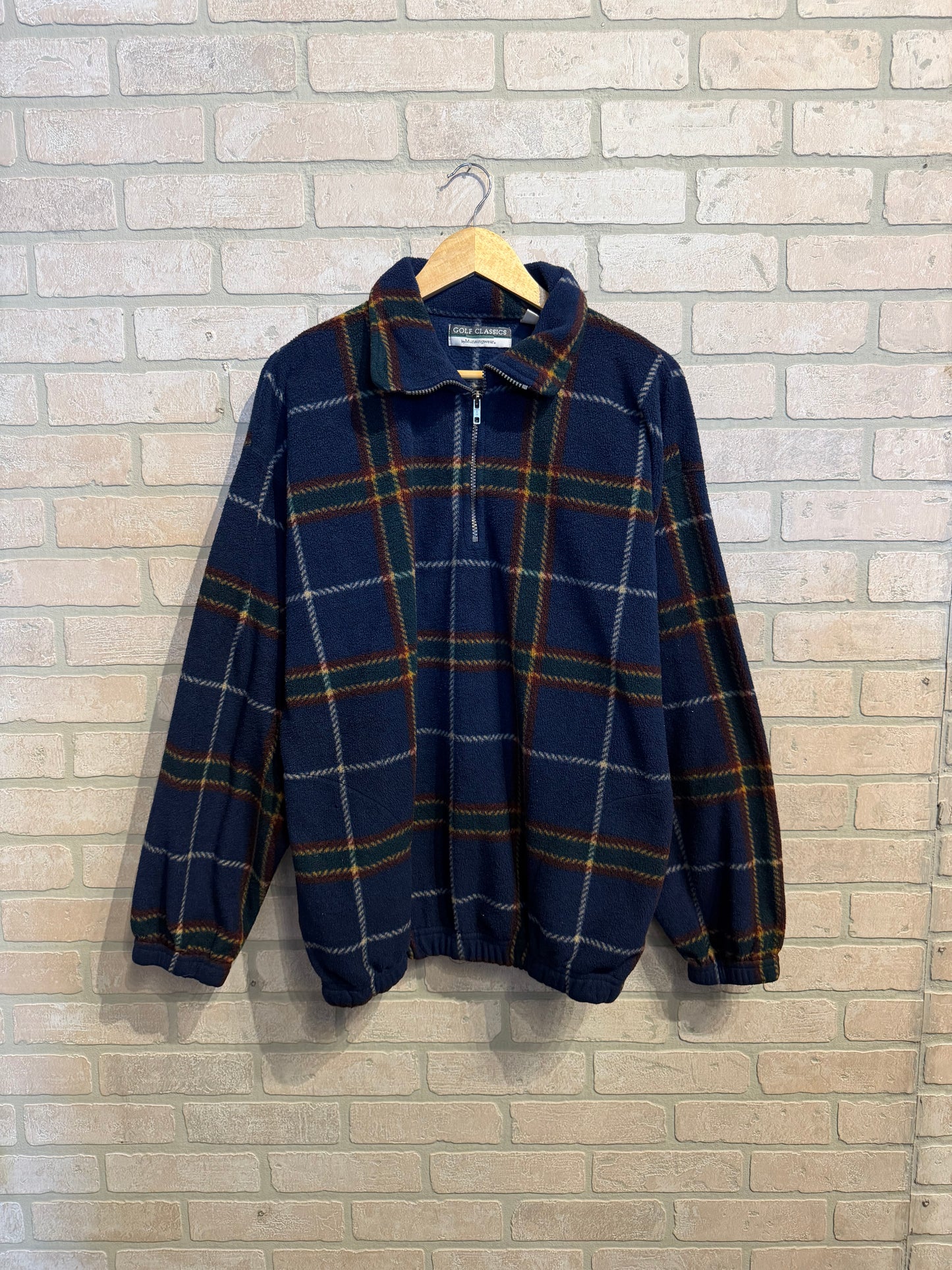 Vintage Quarter Zip Fleece XL