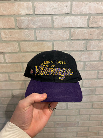 Vintage Vikings Script Hat