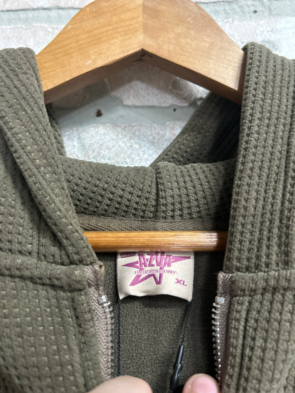 Azva Studios Waffle Knit Hoodie XL
