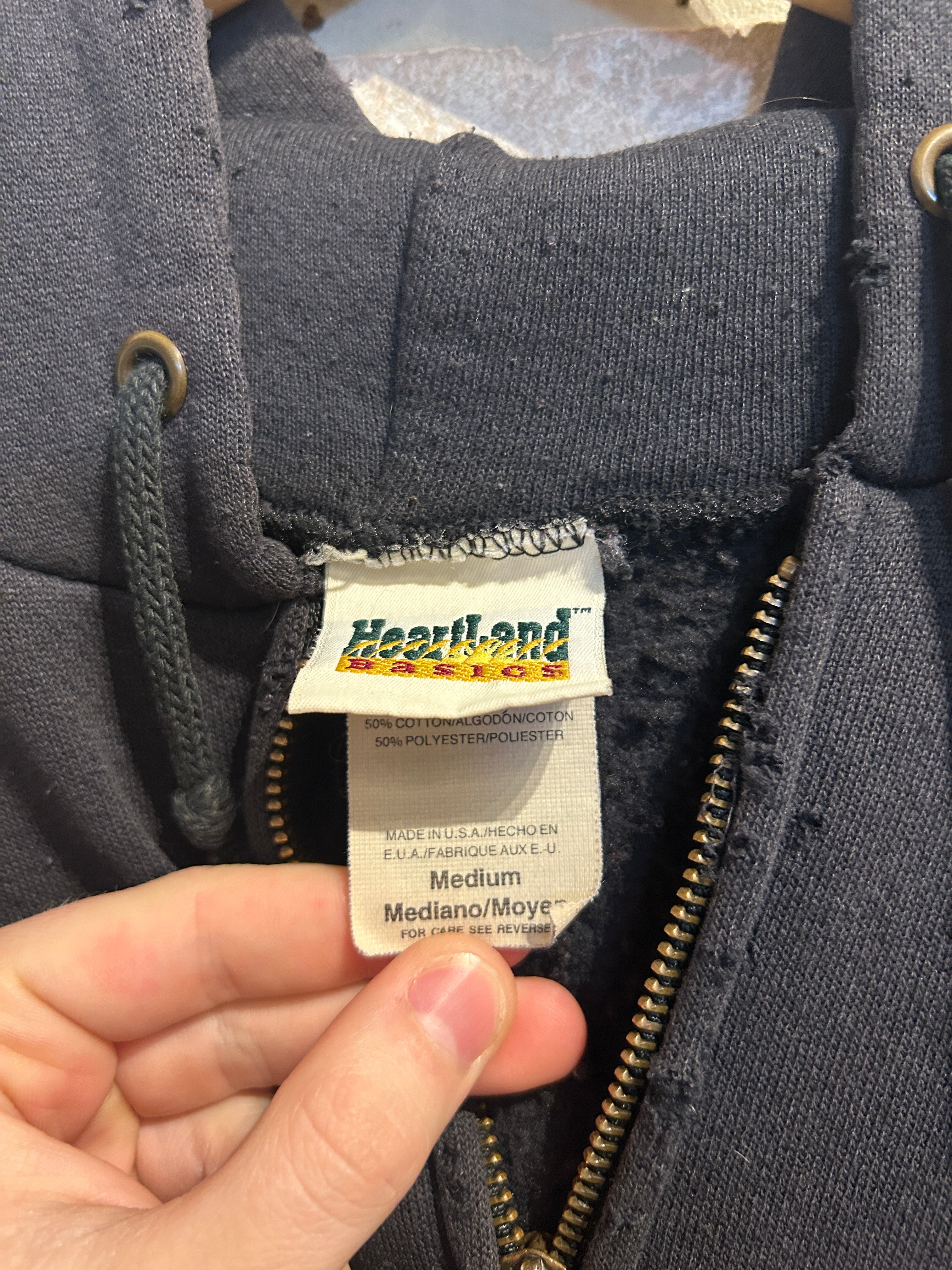 Vintage 90s Distressed Blank Hoodie