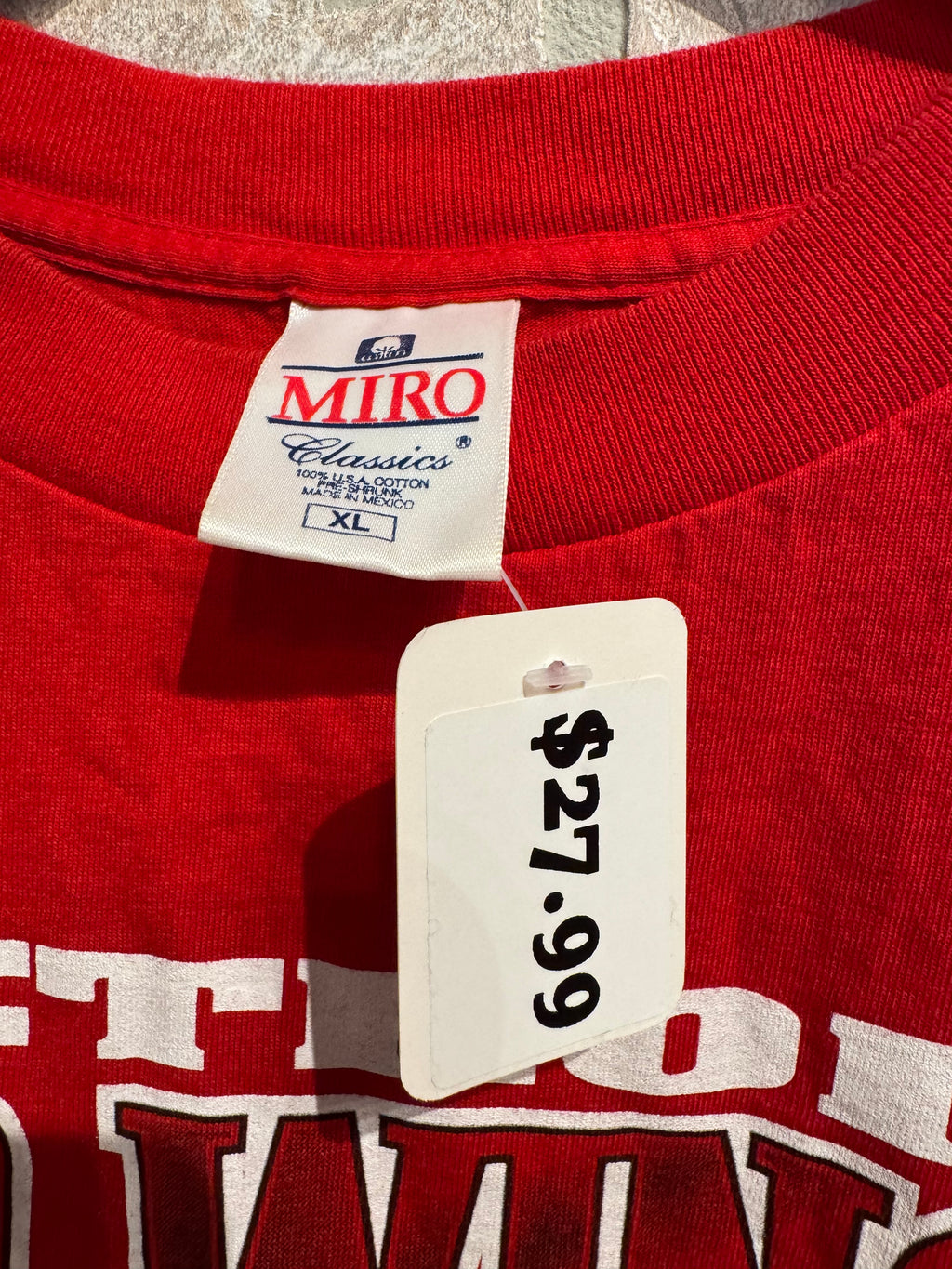 Vintage Detroit Redwings Tee XL