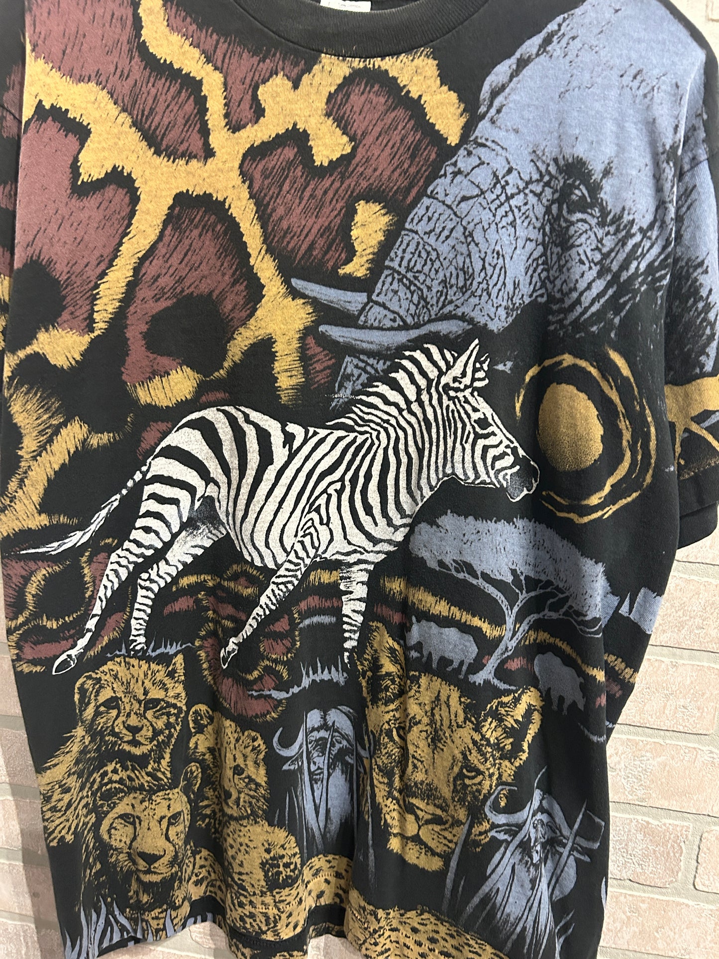 Vintage Animal AOP Tee L