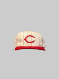 Vintage Pinstriped Reds Hat