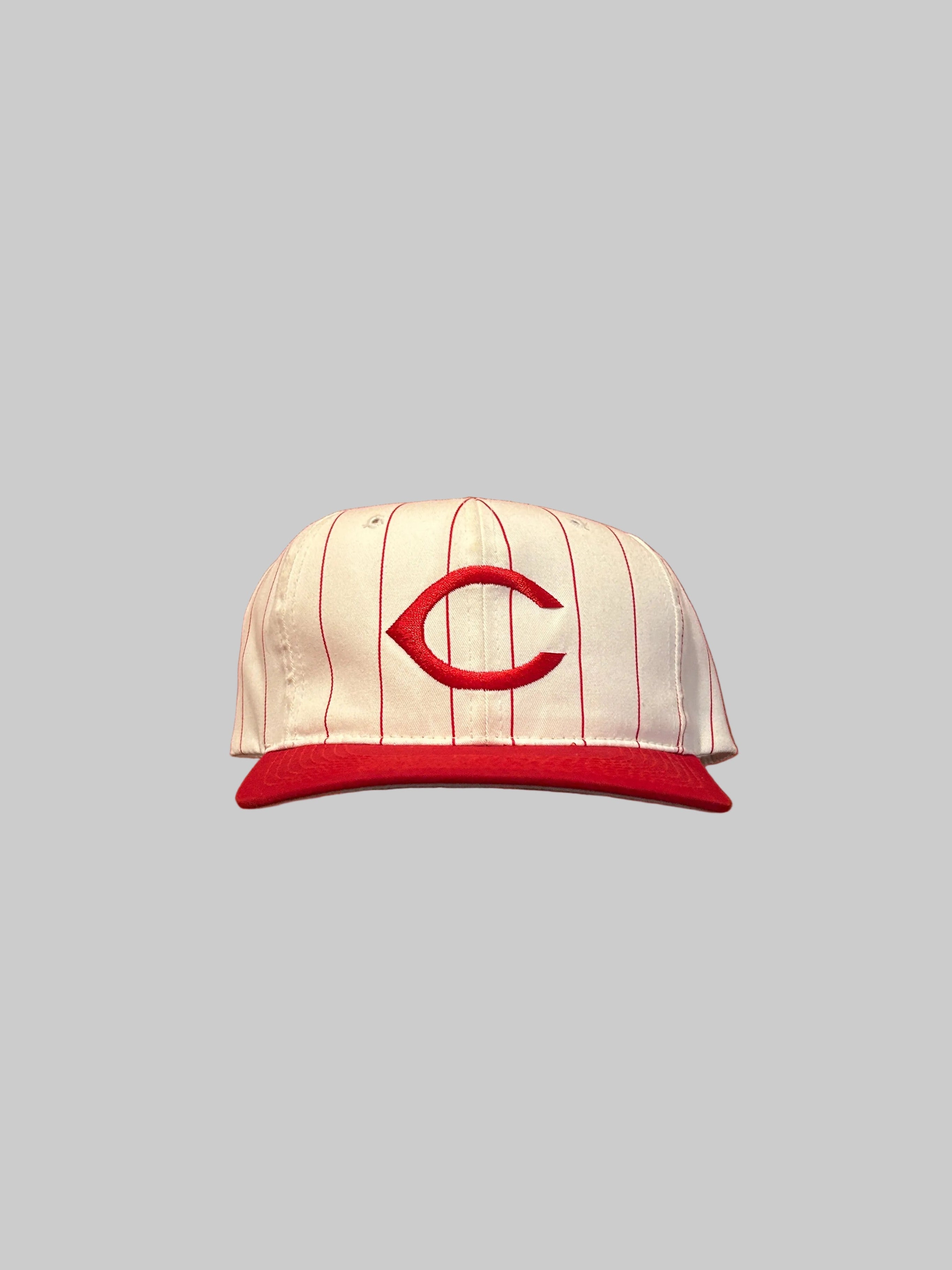 Vintage Pinstriped Reds Hat