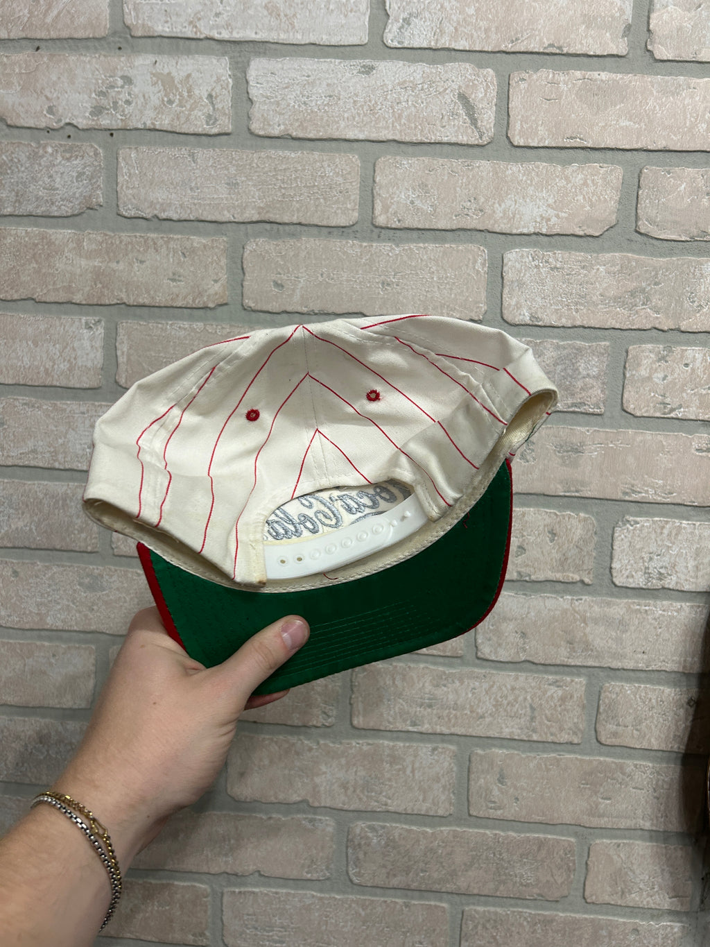Vintage Coca Cola Pinstriped Hat