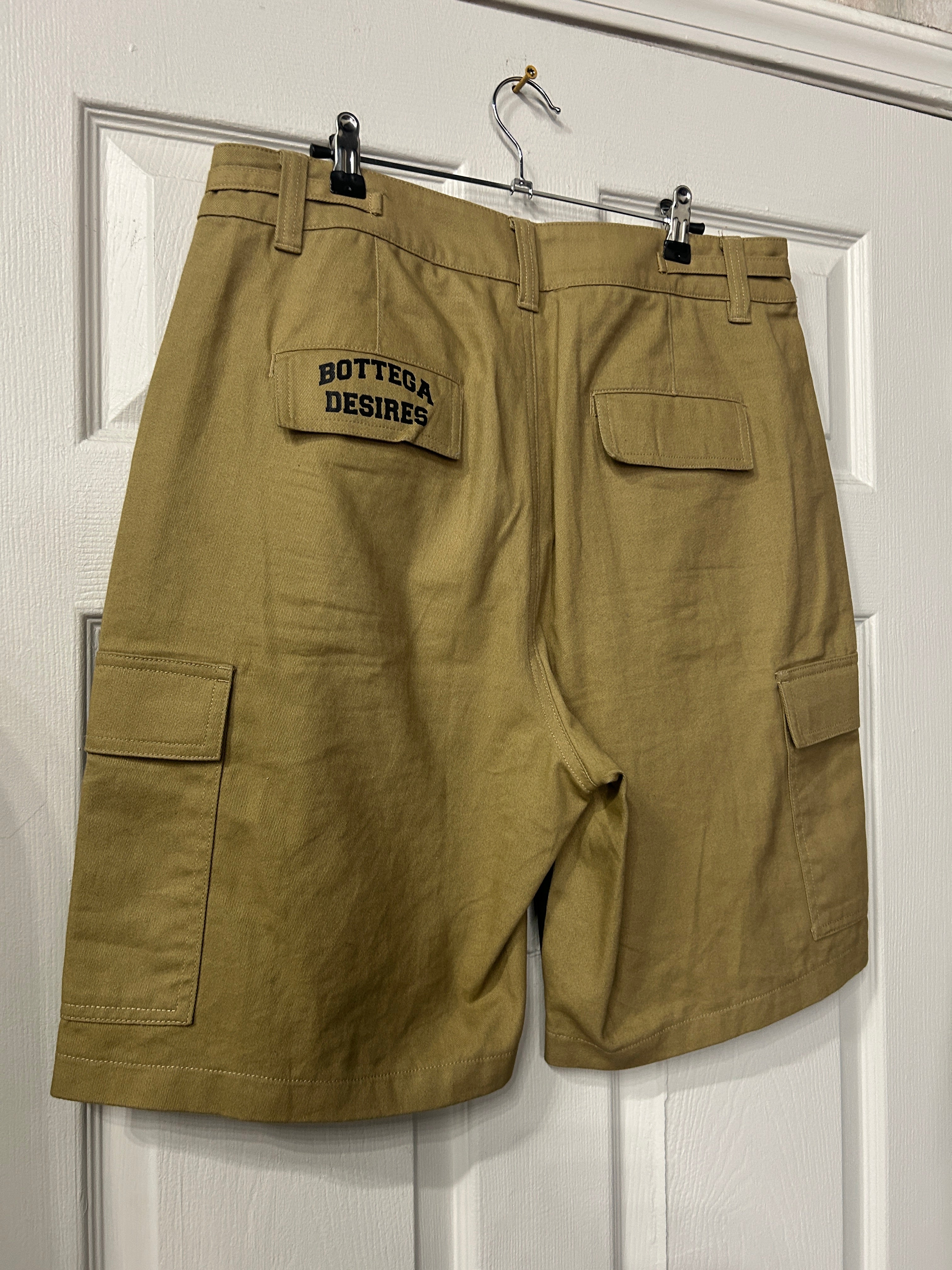 Bottega Desires Camo Shorts 34
