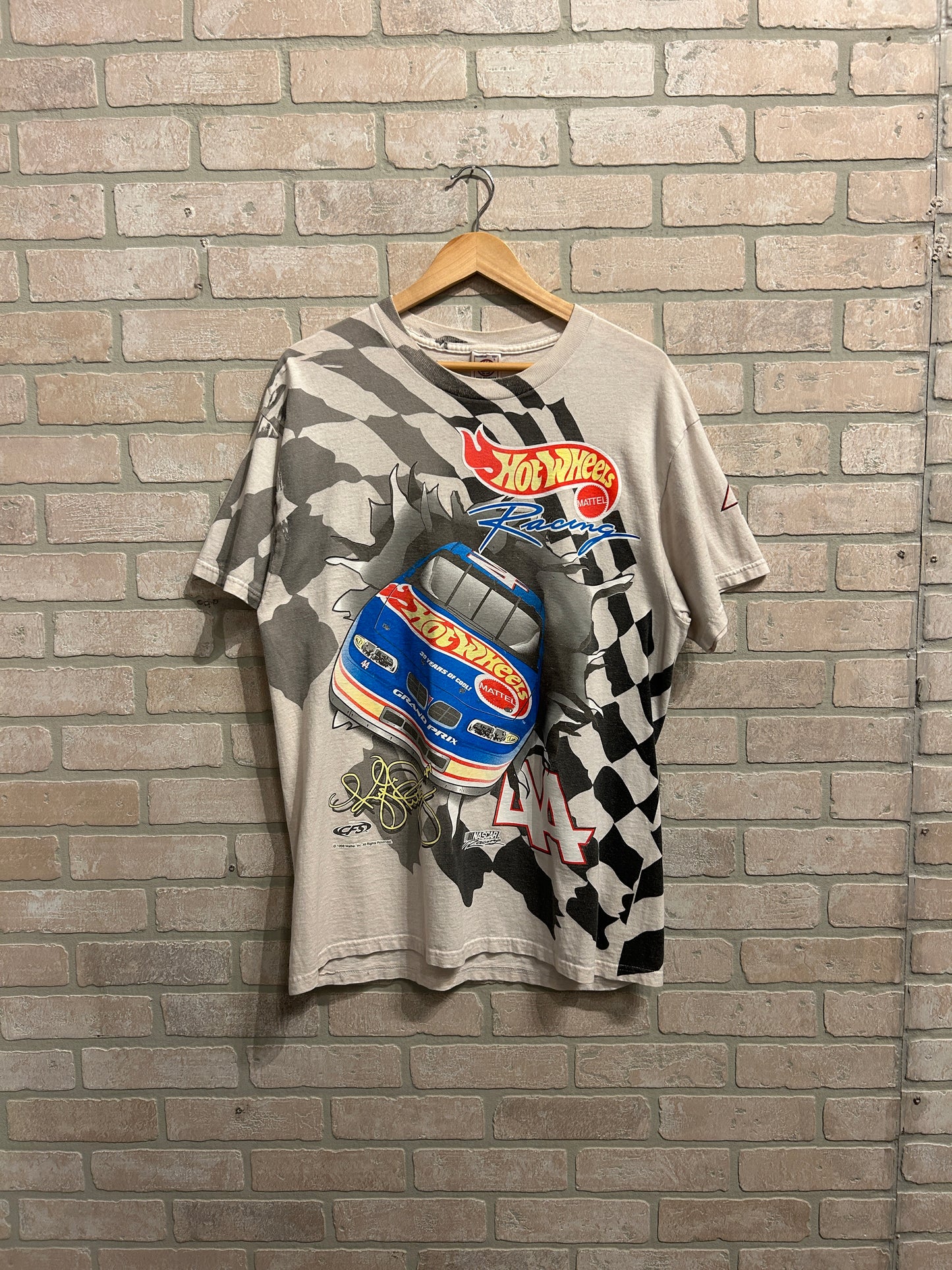 Vintage Hotwheels Racing AOP Tee L