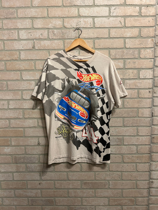 Vintage Hotwheels Racing AOP Tee L