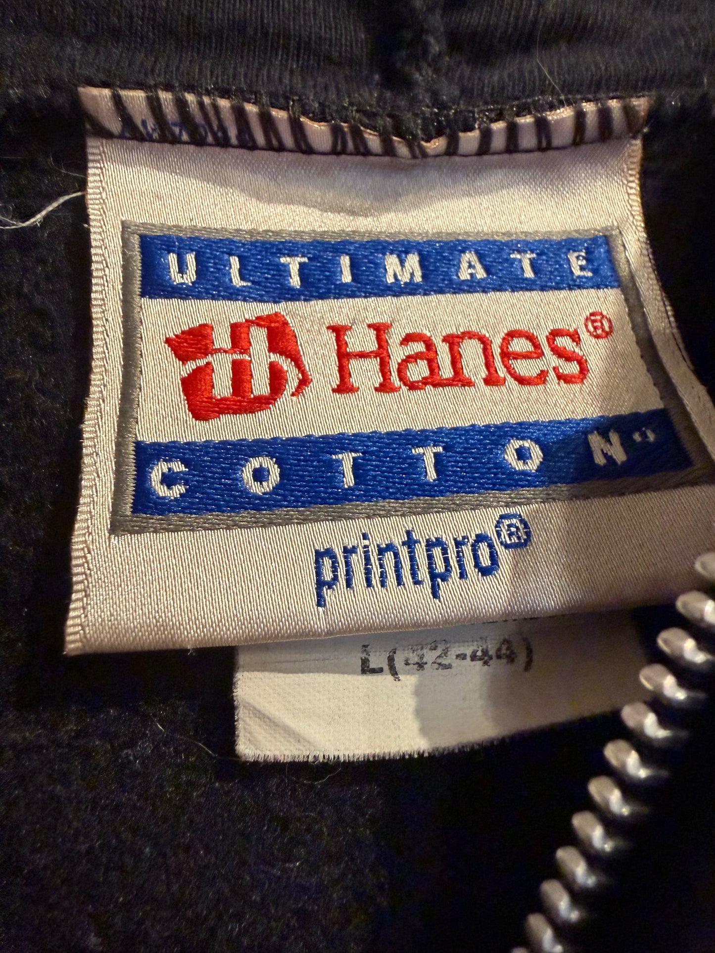 Vintage Flame Zip Hoodie L