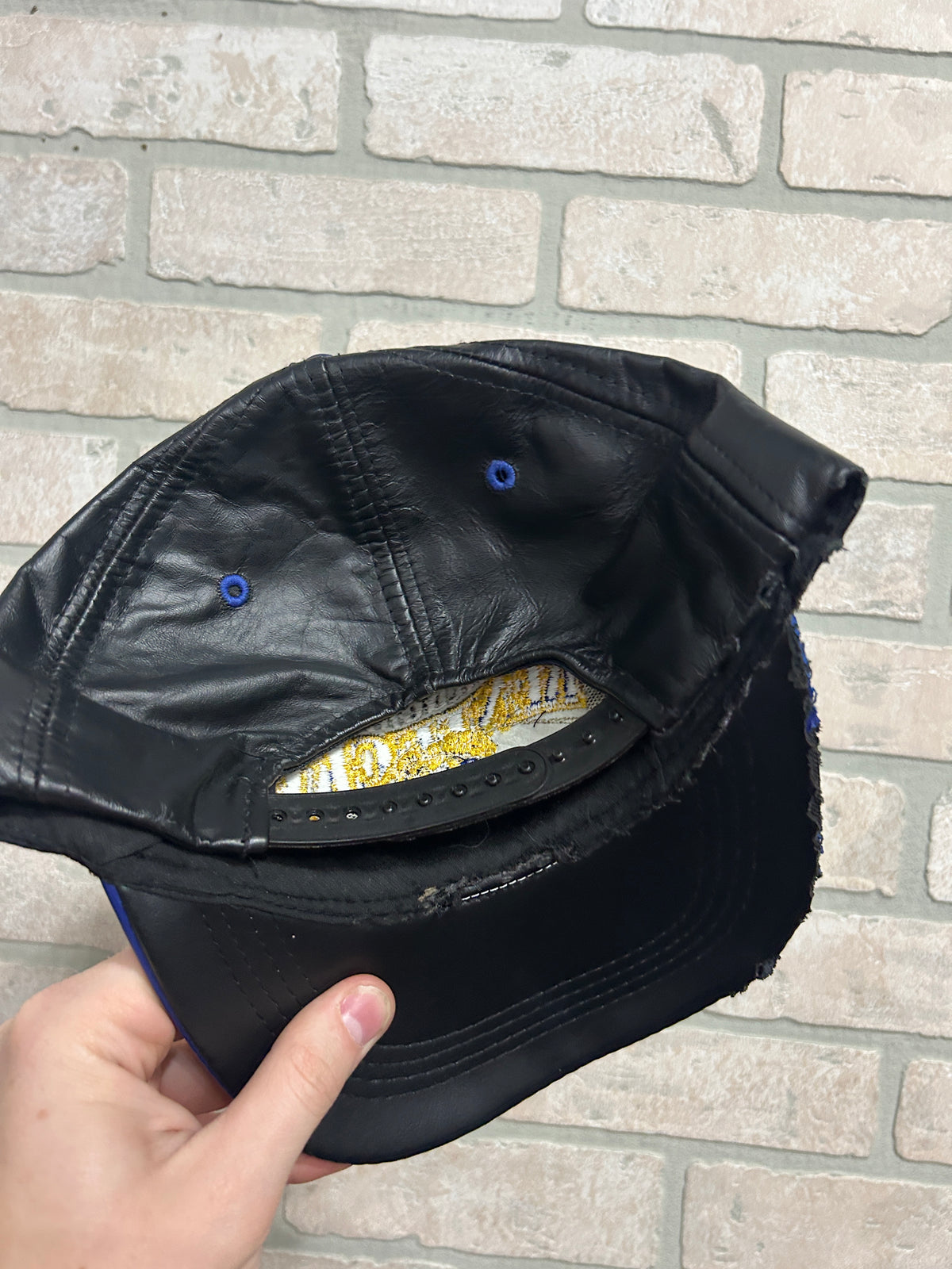 Vintage Distressed Kentucky Leather Hat