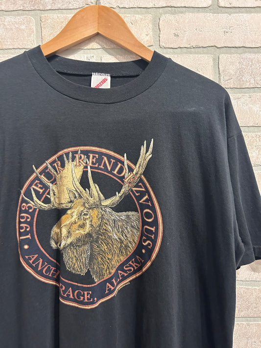 Vintage Moose Outdoors Tee L