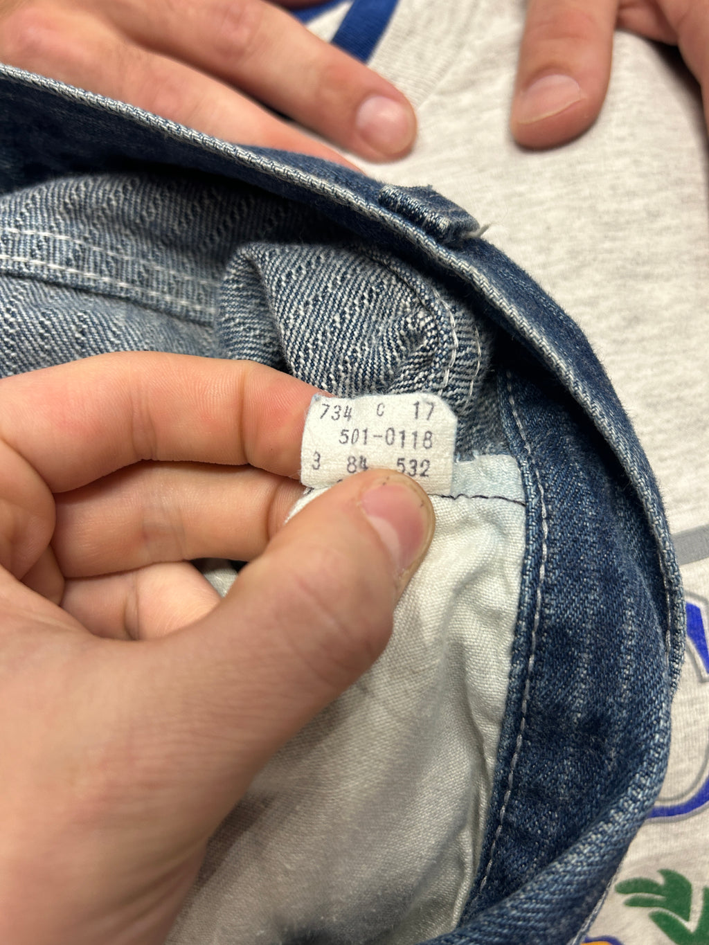 Vintage Pinstriped Levi Jeans 36x34