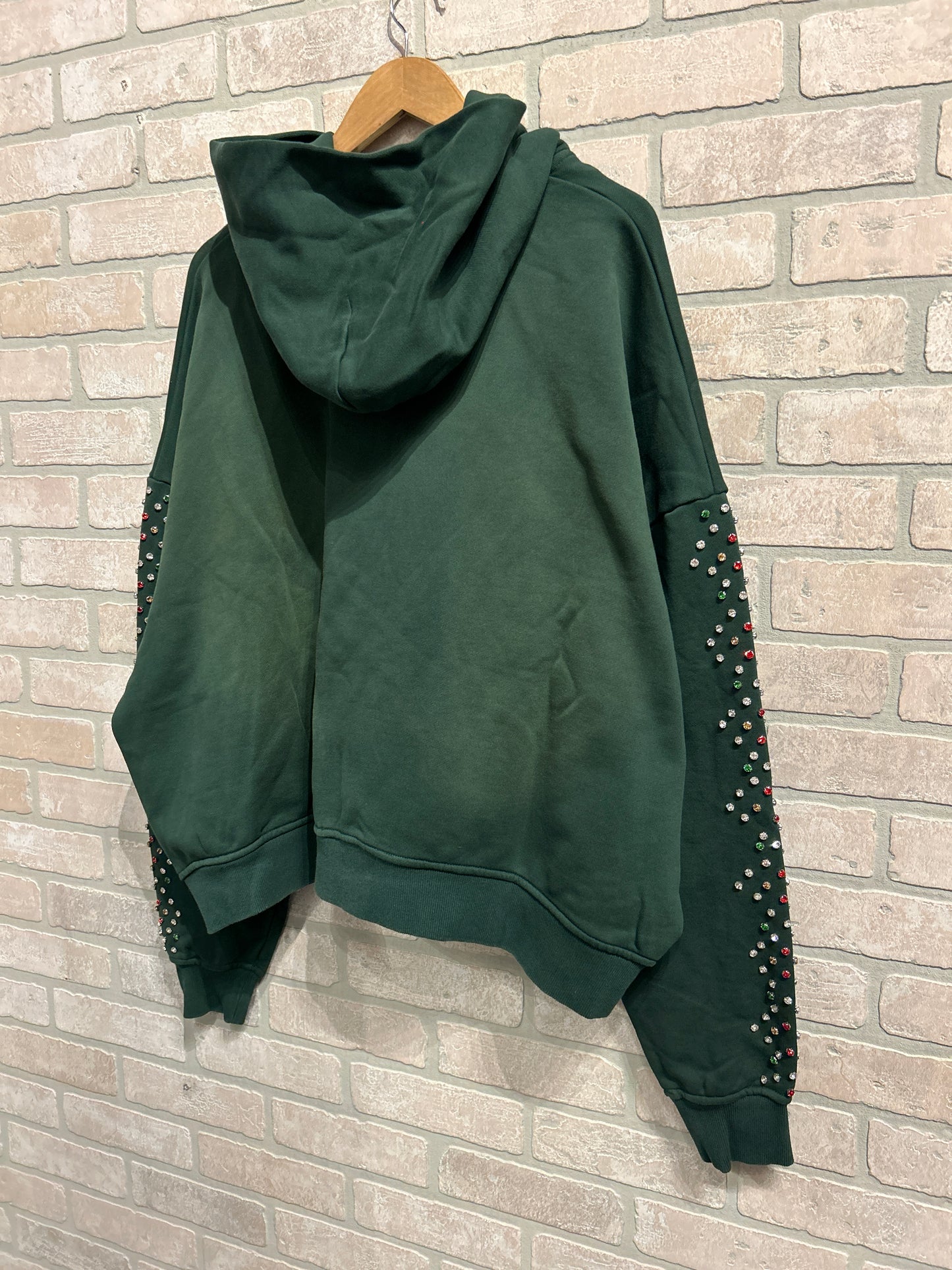 HMDD Crystal Zip Up Hoodie M