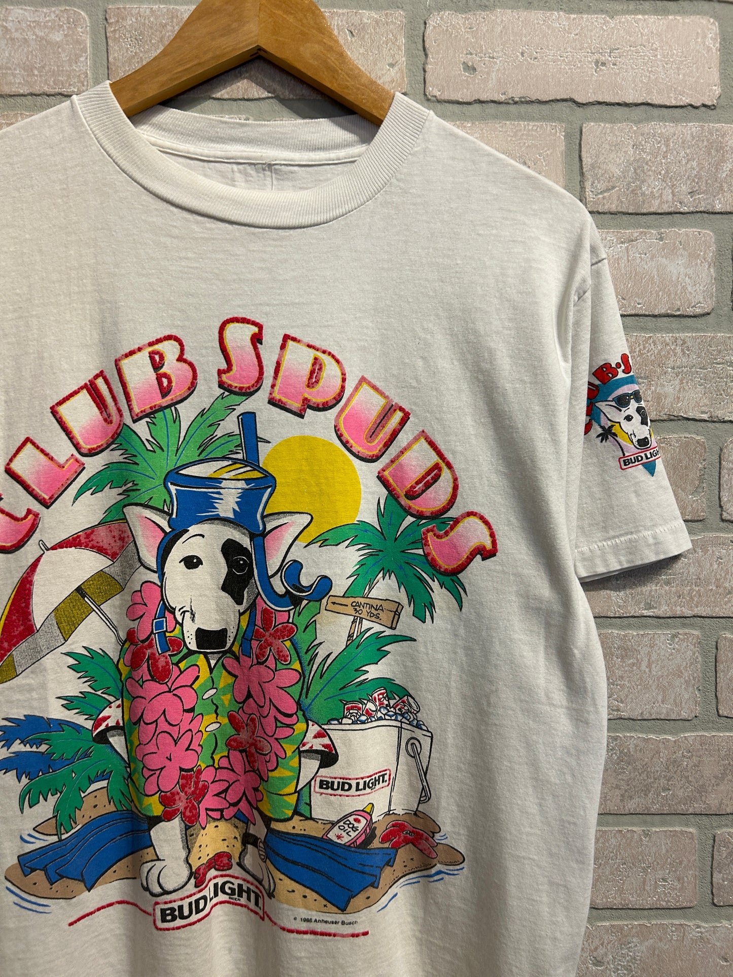 Vintage Spud Bud Light Tee M