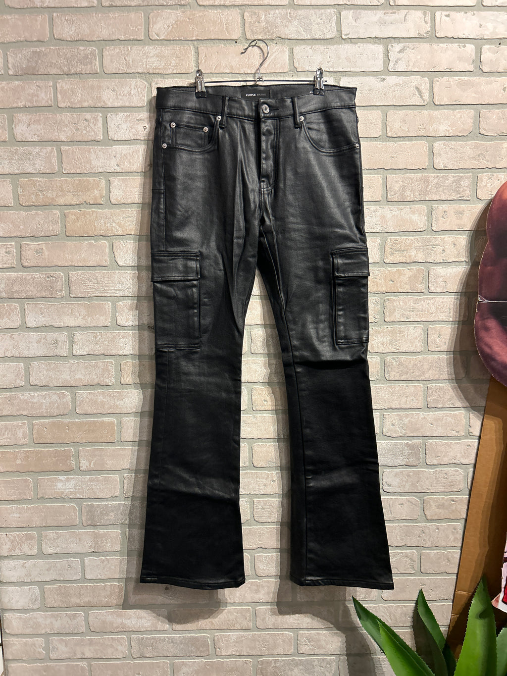 Purple Leather Pants 32