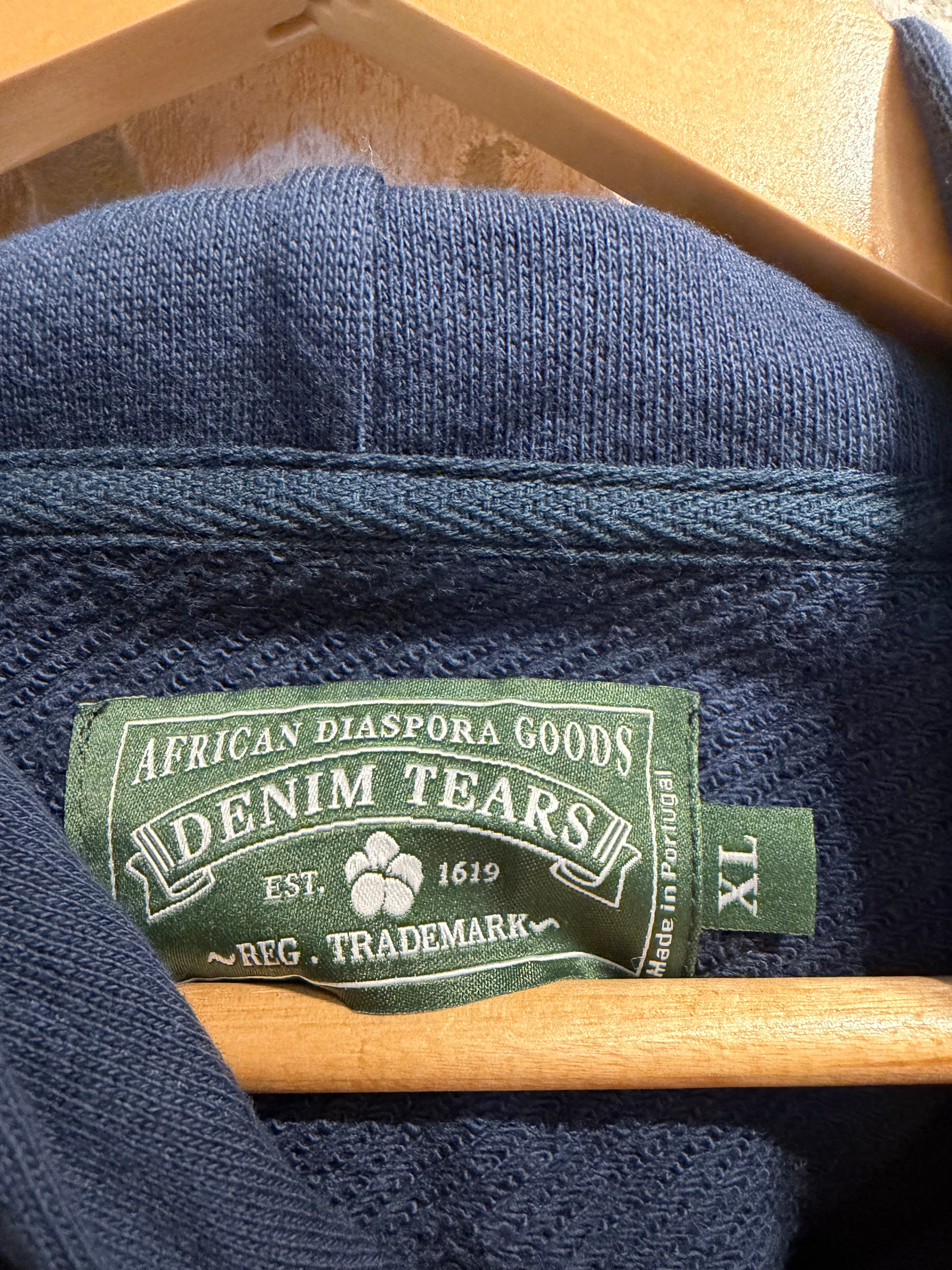 Navy Denim Tears Hoodie XL