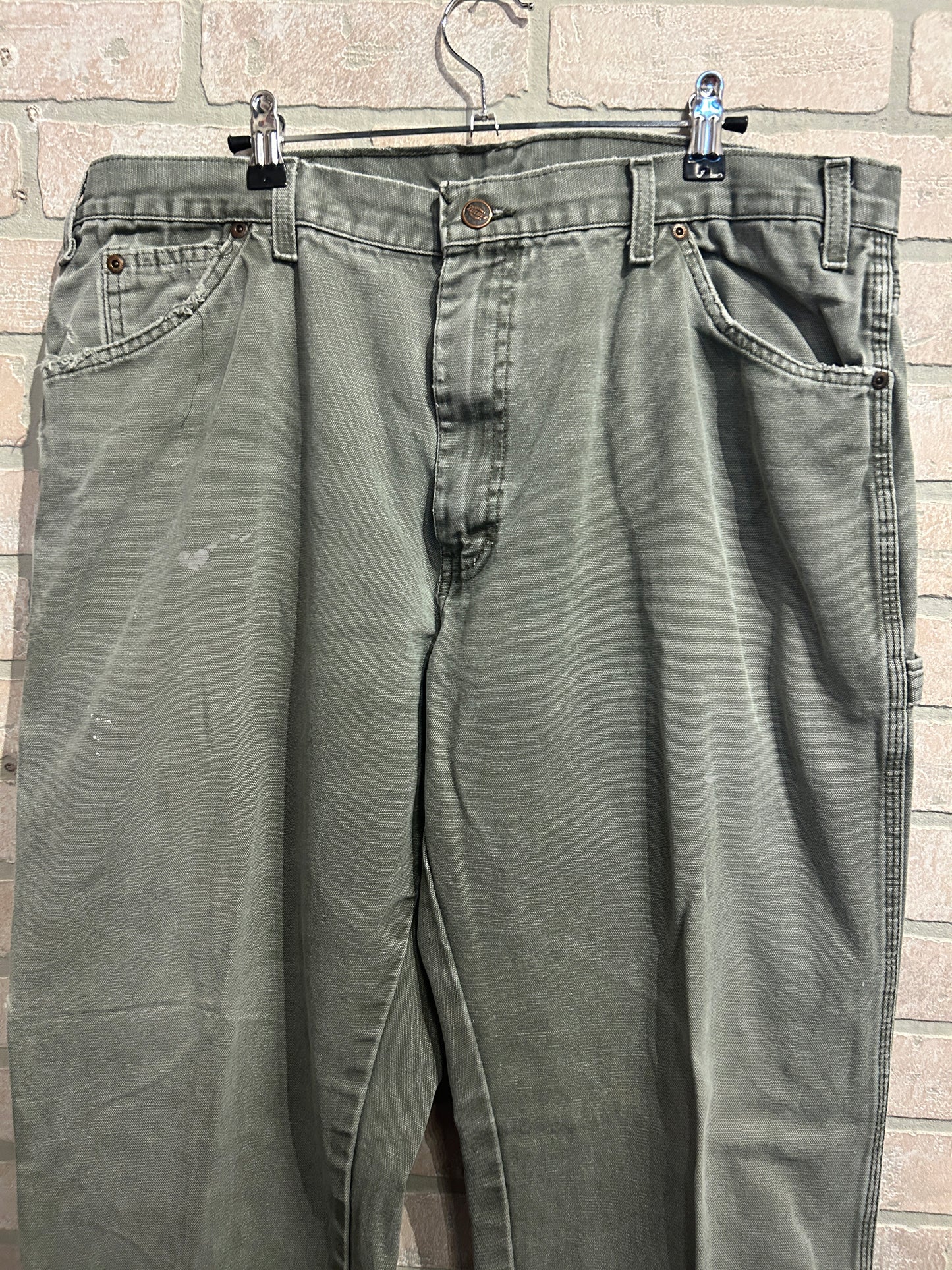 Olive Dickies Cargo Pants 38x32