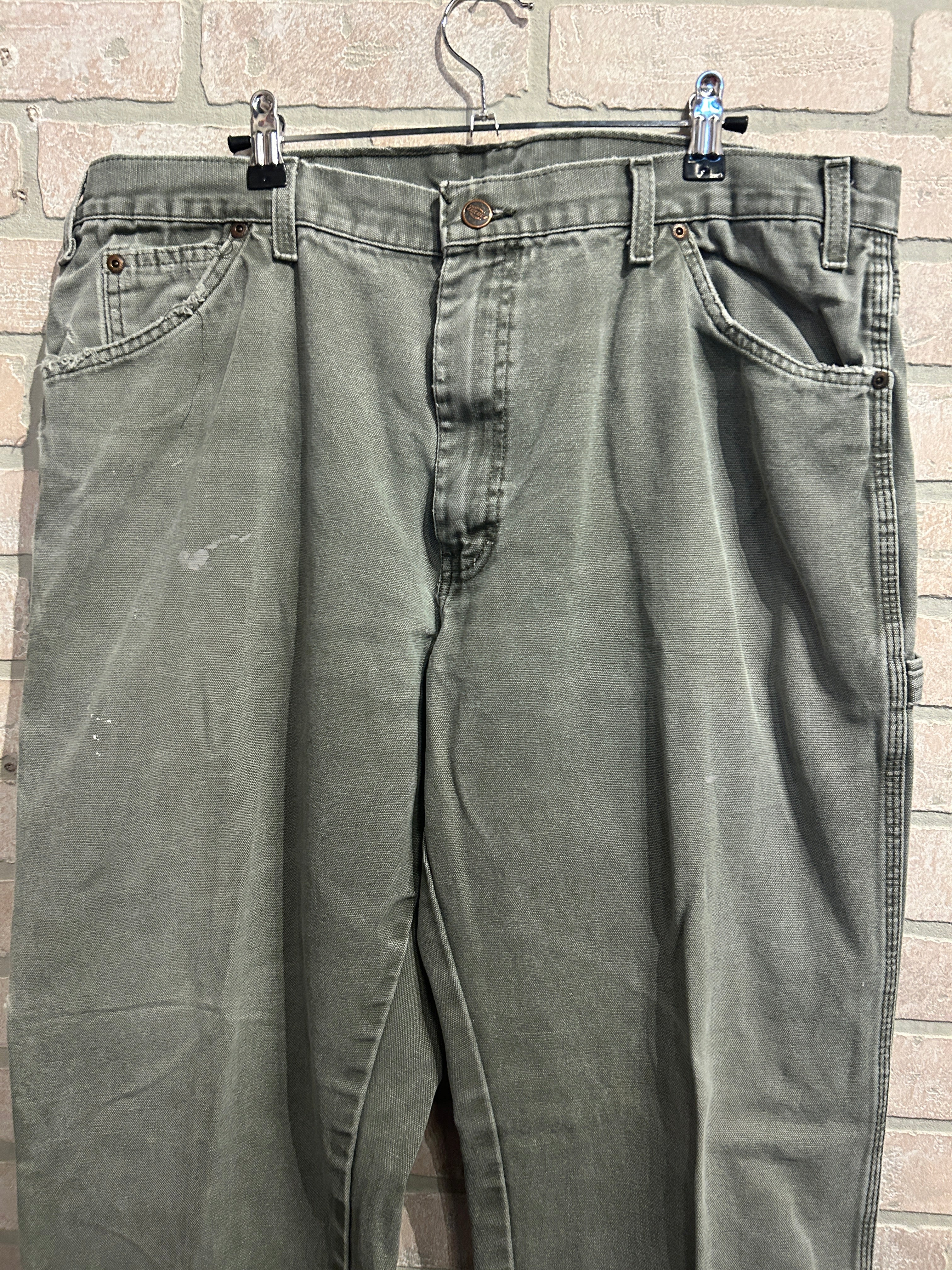 Olive Dickies Cargo Pants 38x32