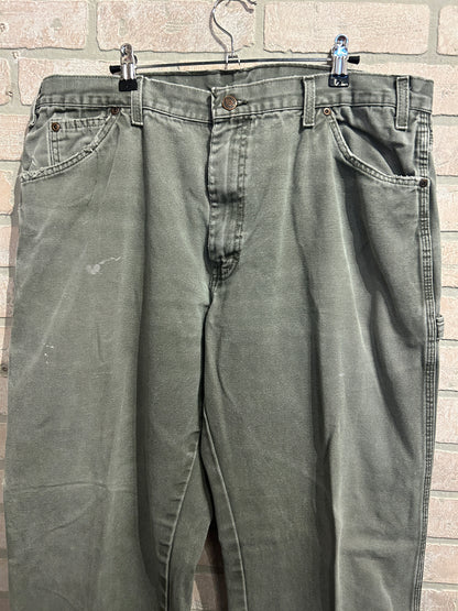 Olive Dickies Cargo Pants 38x32