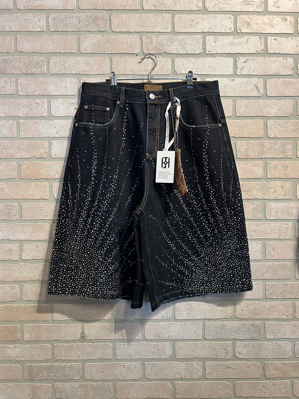 Birth of a Royal Child Crystal Jorts XL