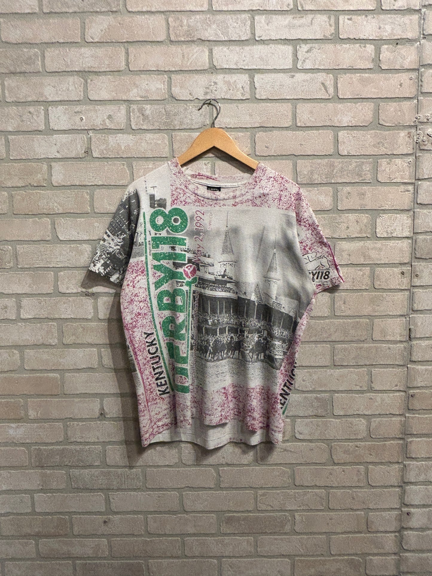 Vintage Derby AOP Tee L