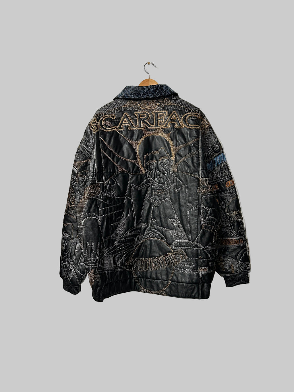 Vintage ScarFace Leather Jacket XXL