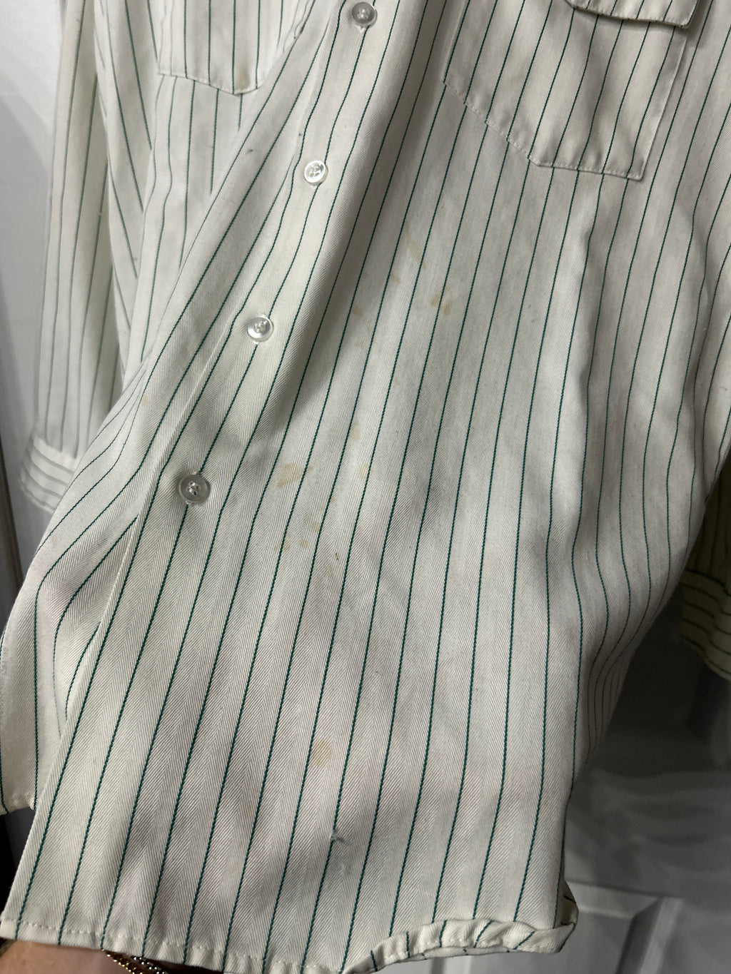 Vintage 70’s Coca Cola Striped Button Up L
