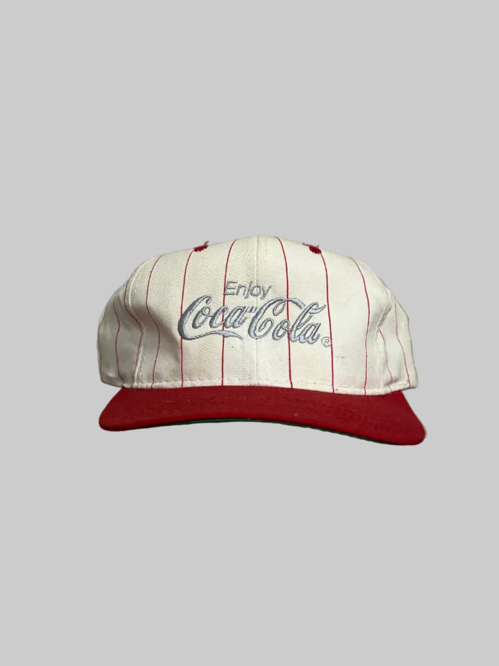 Vintage Coca Cola Pinstriped Hat