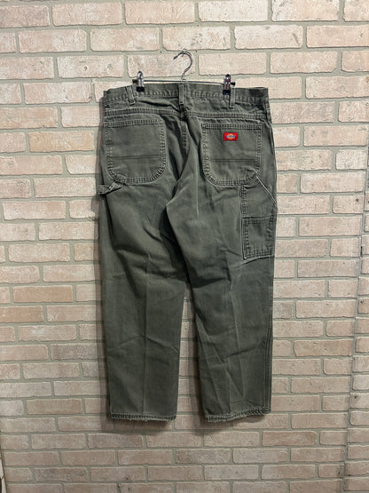 Olive Dickies Cargo Pants 38x32