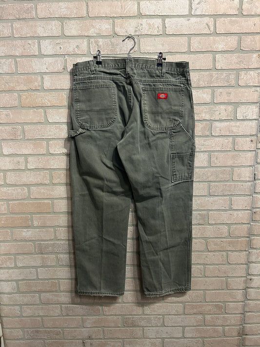 Olive Dickies Cargo Pants 38x32