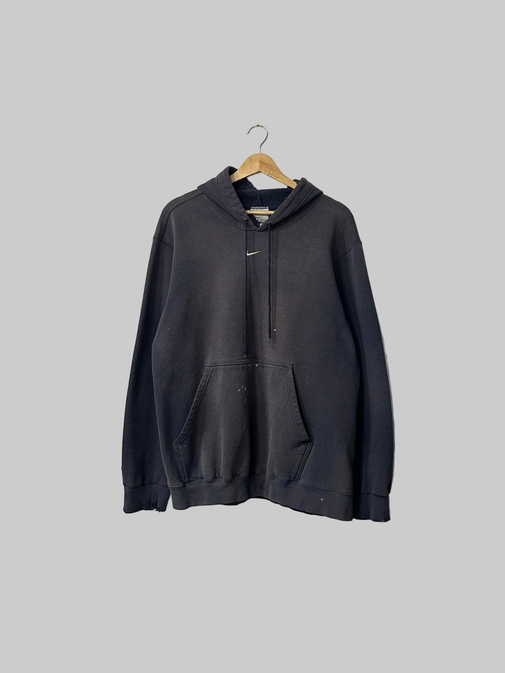 Vintaged Distressed Nike Center Check Hoodie XL