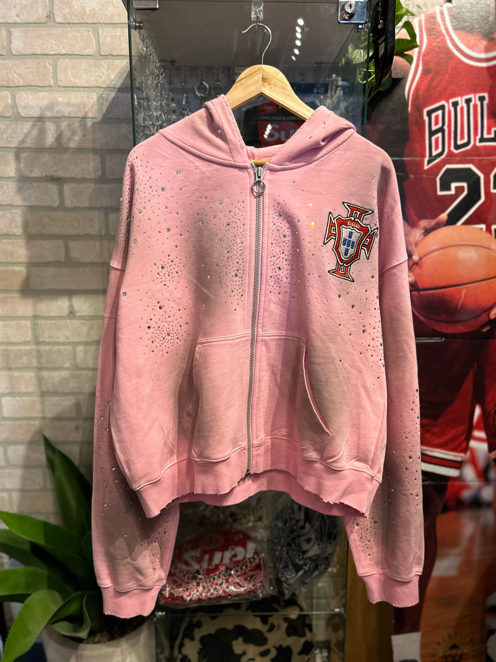 Vale Crystal Zip Hoodie XL