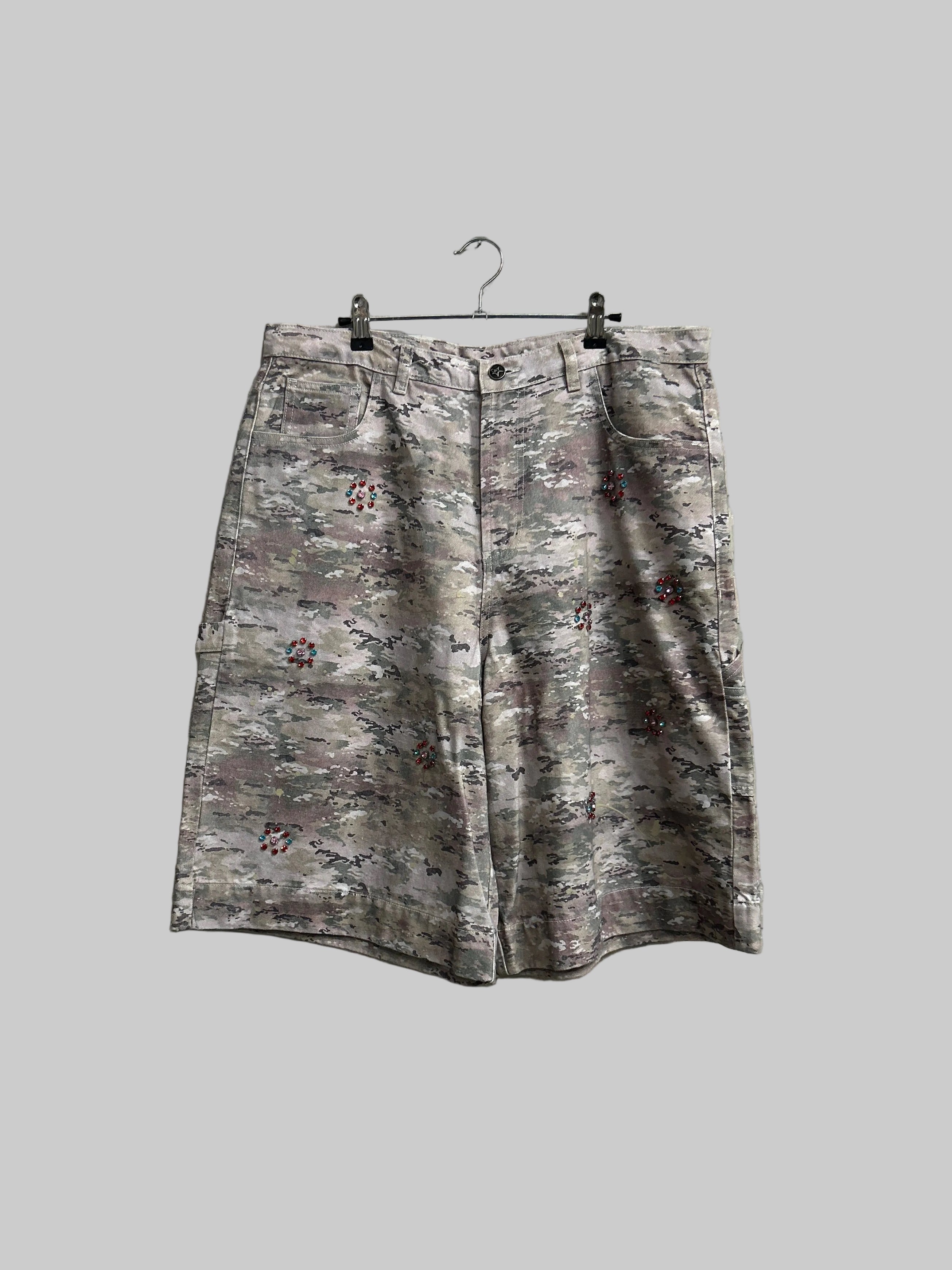 Azva studios Crystal Camo Shorts L