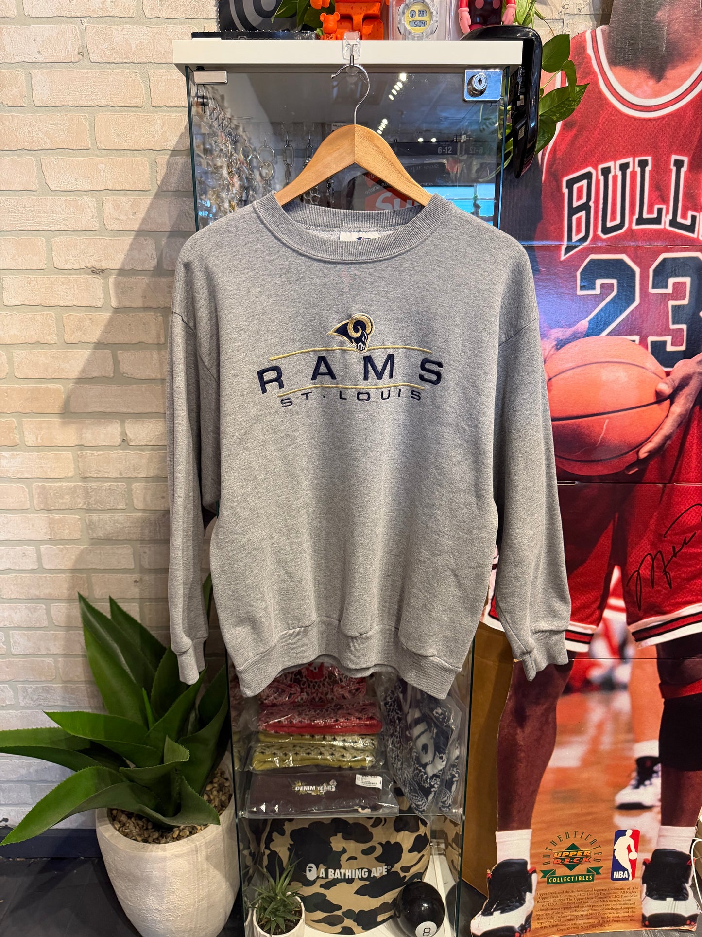 Vintage St Louis rams Crewneck L