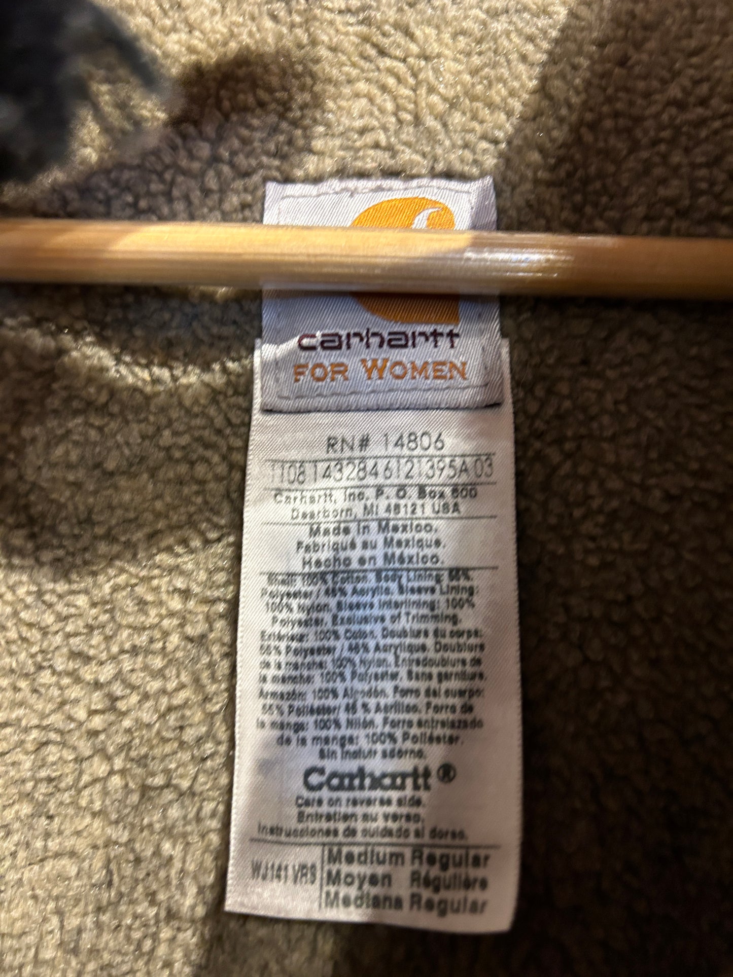 Vintage Hooded Detroit Carhartt Jacket M