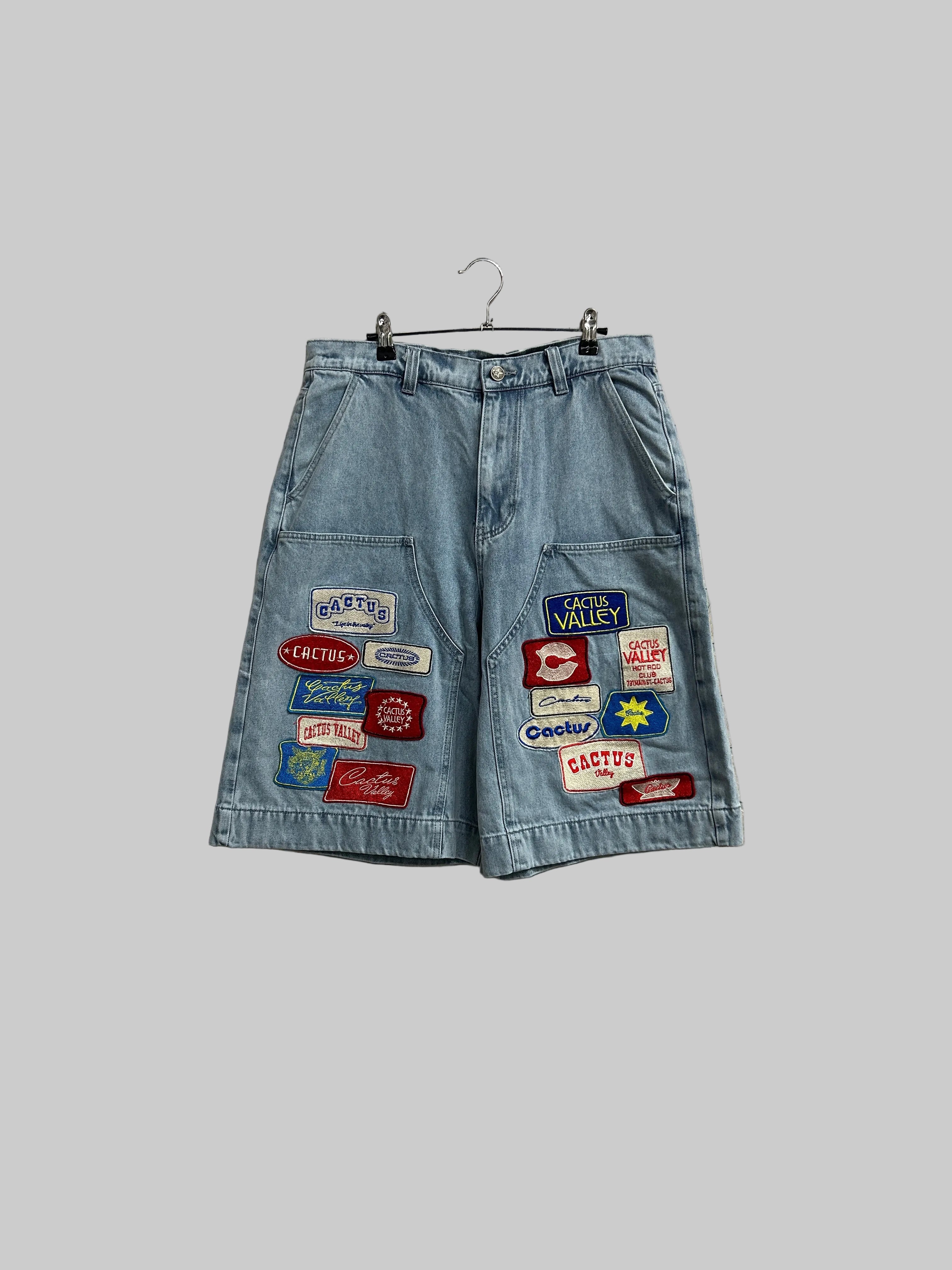 Azva Studios Patchwork Jean Shorts M