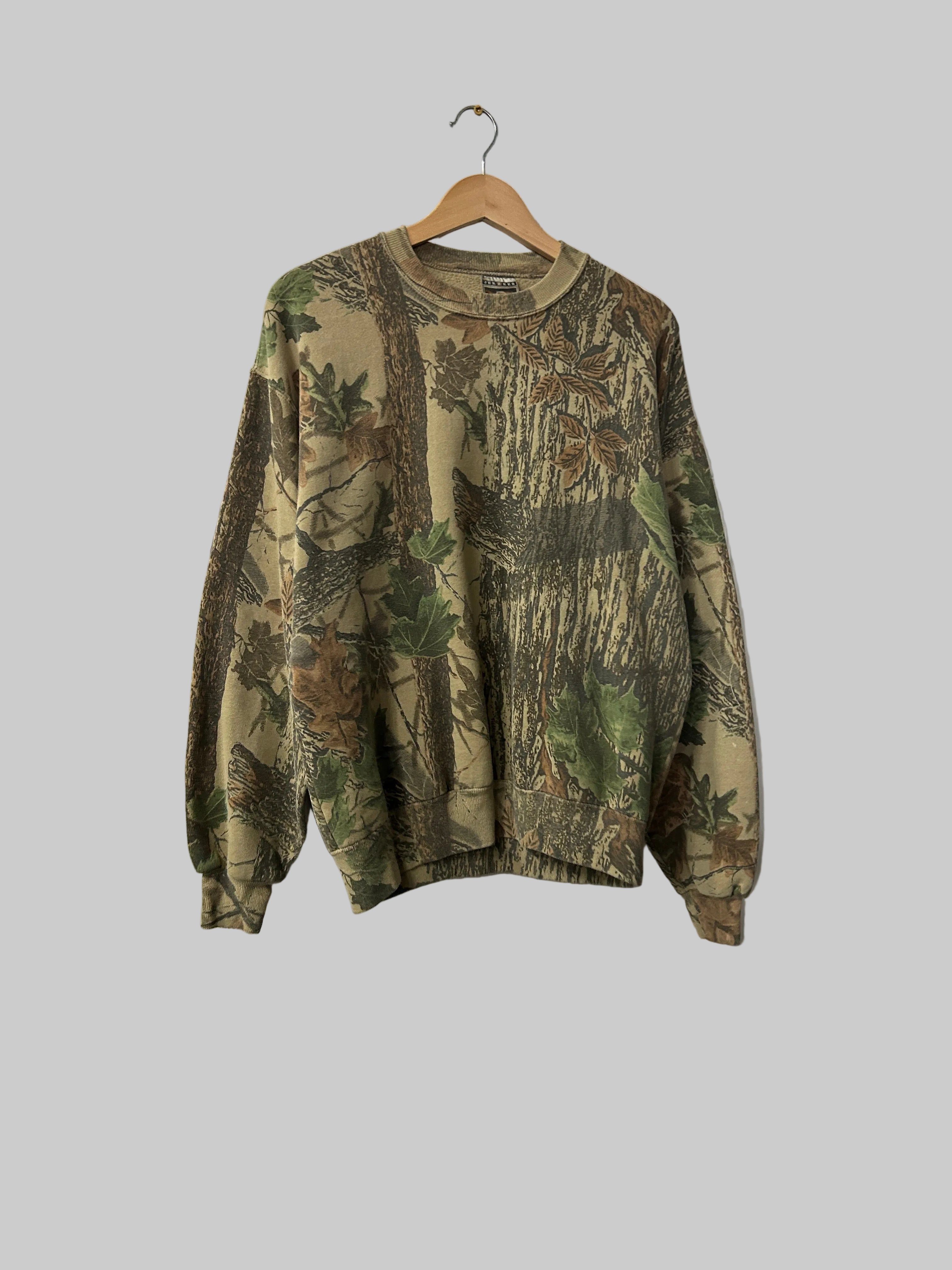Vintage Camo Crewneck L