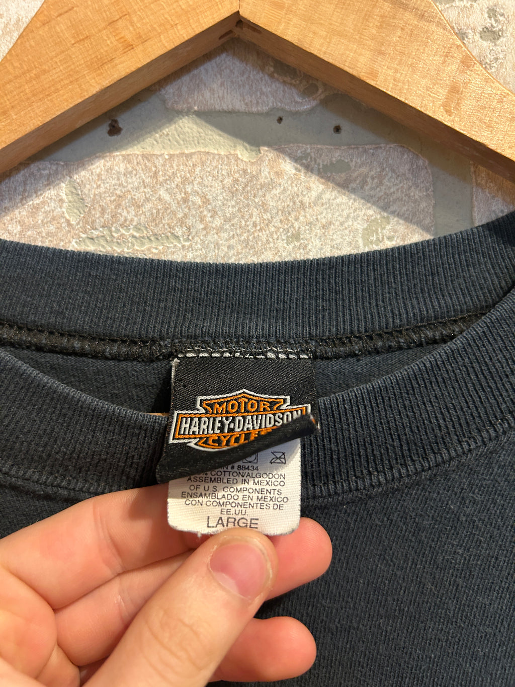 Vintage Harley Davidson Flame Longsleeve L