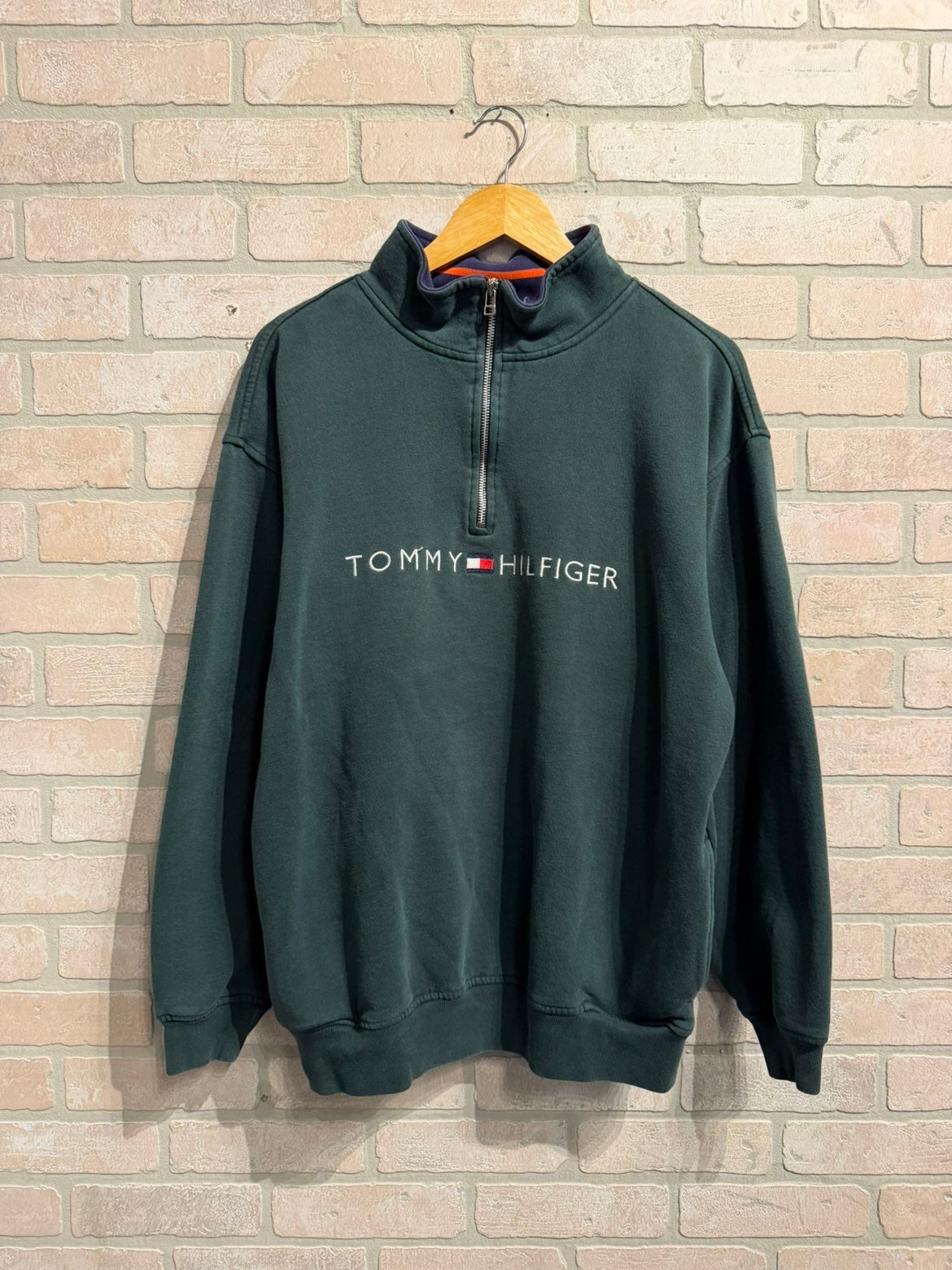 Vintage y2k Tommy Hilfiger Quarter zip M