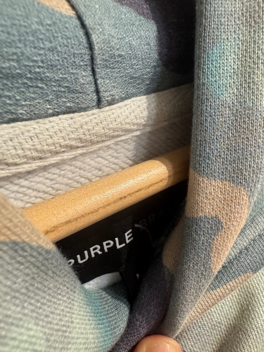 Purple Camo Hoodie L